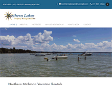 Tablet Screenshot of northern-lakes.com